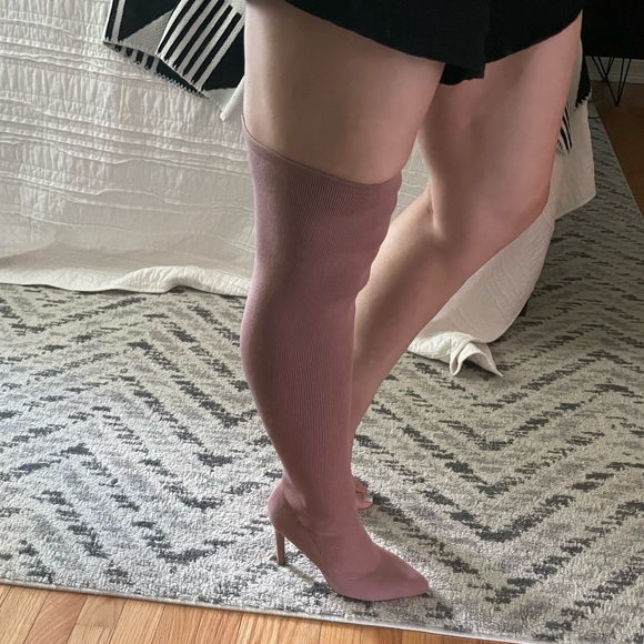 Yoki Blush Over the Knee Knit Boot Us 8.5 - Picture 3 of 10